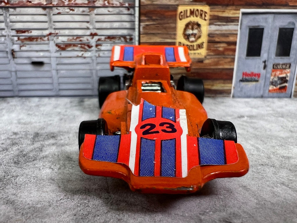 🏁 🏁🏁Diecast Formula Race Car Orange # 23 MADE IN CHINA C7🏁🏁🏁