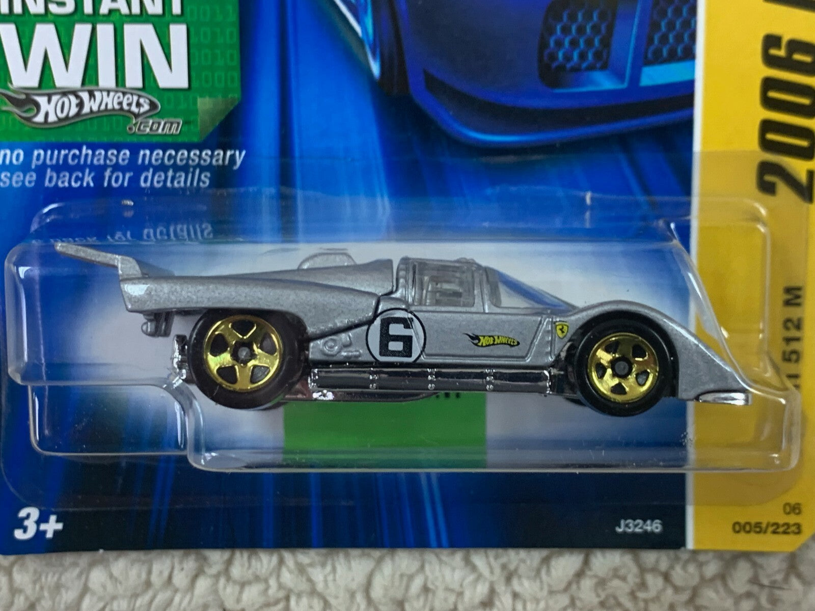 ******2006 Hot Wheels #5 New Models 5/38 FERRARI 512 M Gray Variation HW05******