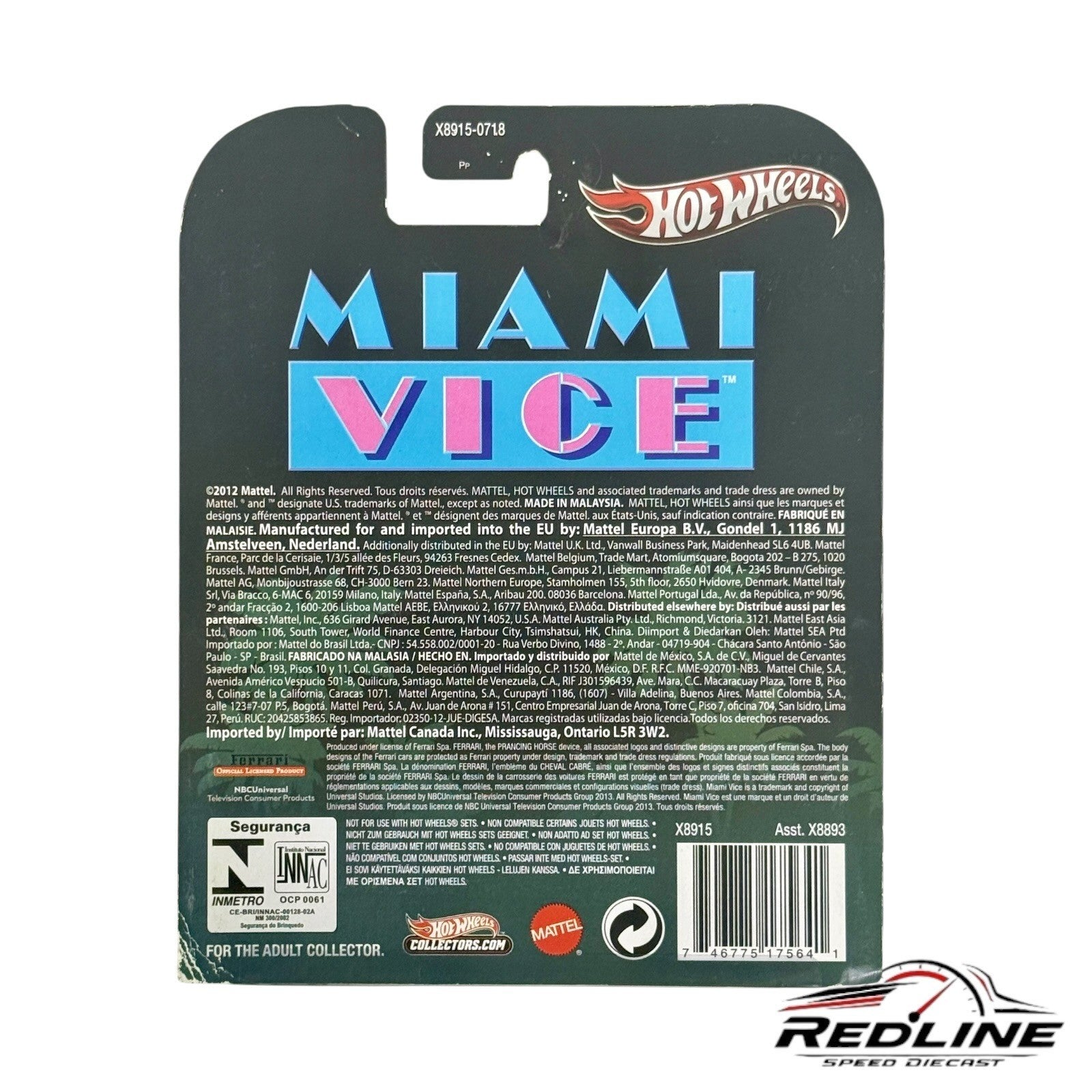 🇮🇹🇮🇹Hot Wheels Miami Vice FERRARI F512 M Retro Entertainment White🇮🇹🇮🇹
