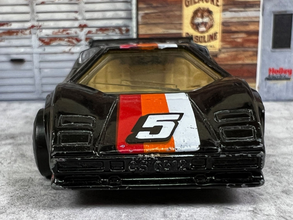 🇮🇹🇮🇹Vintage 1985 Matchbox Black Lamborghini Countach LP 500S C3🇮🇹🇮🇹