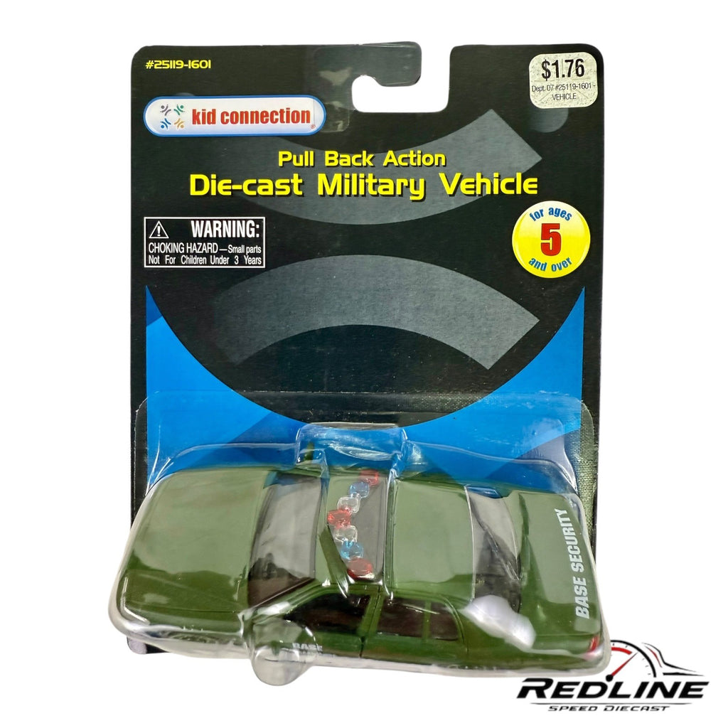 Kid Connection 25119-1601 Die-Cast Pull Back Action Base Security Military Car