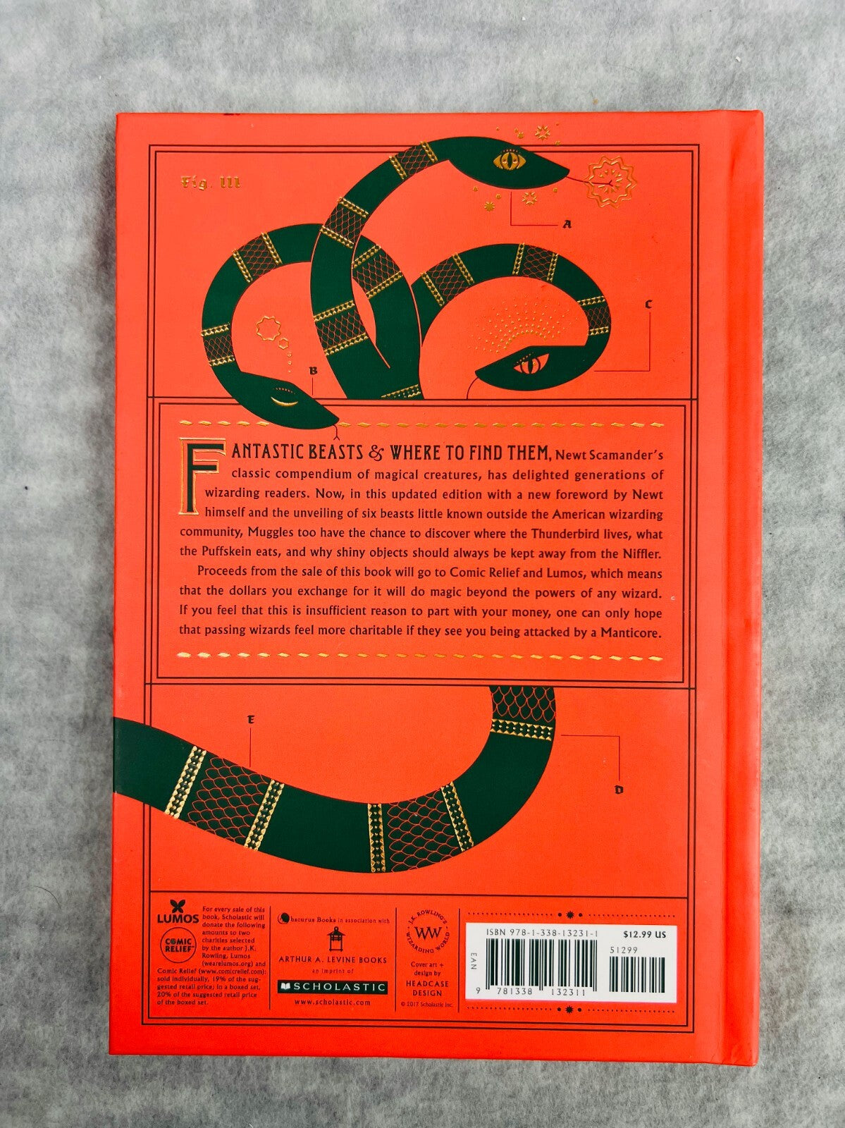 Fantastic Beasts and Where to Find Them by Scamander, Newt, Rowling, J.K.