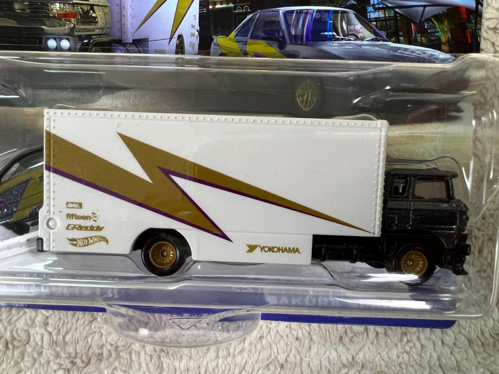 🎌🎌Hot Wheels Team Transport Nissan Silvia S13 Sakura Sprinter Car Culture 🎌🎌