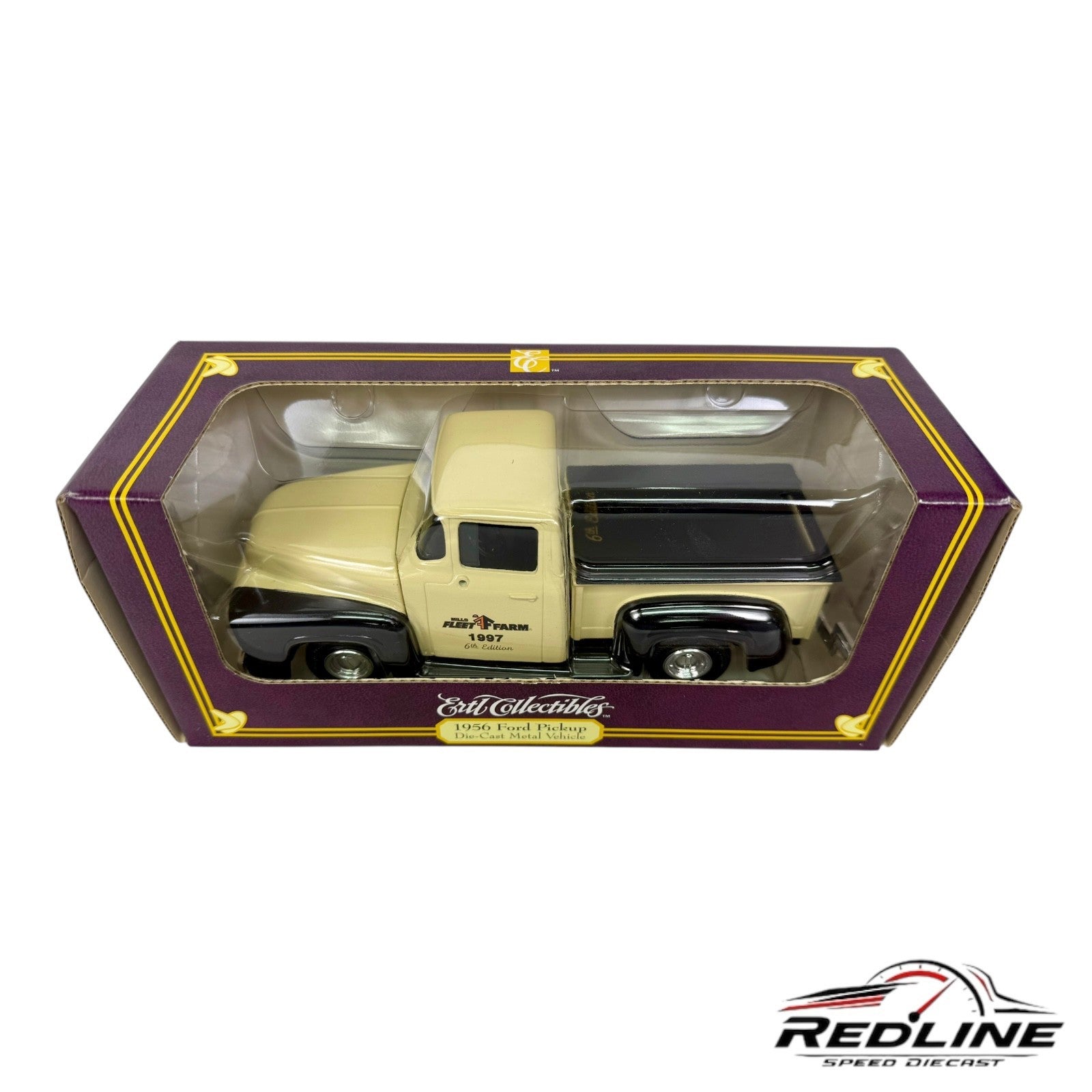 🇺🇸Ertl Ford 1956 Pickup Truck Bank Fleet Farm 6th Edition 1997 1:25 C2🇺🇸