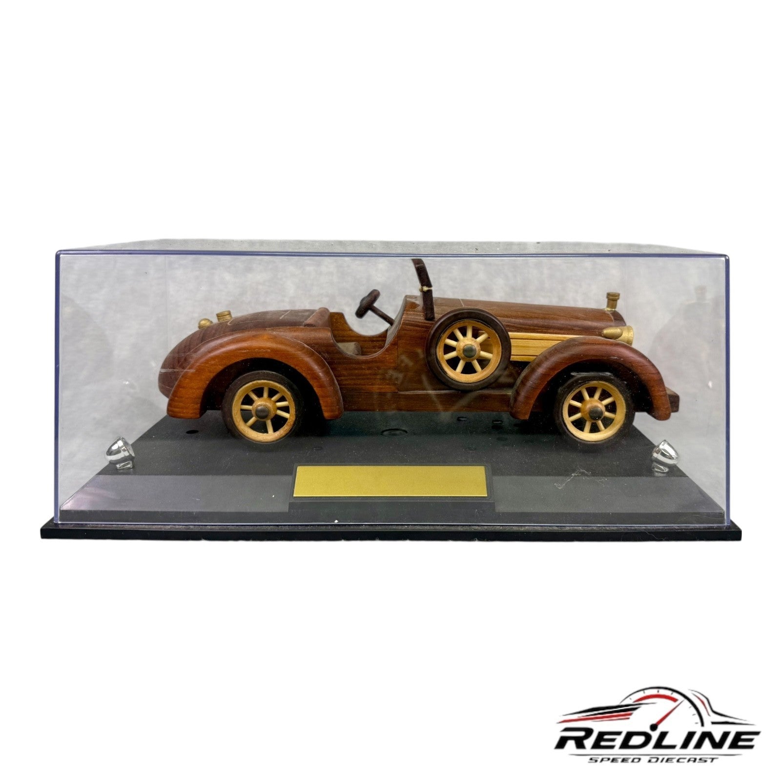 🇺🇸Old Model Wooden Car Handcrafted Classical Convertible Car🇺🇸