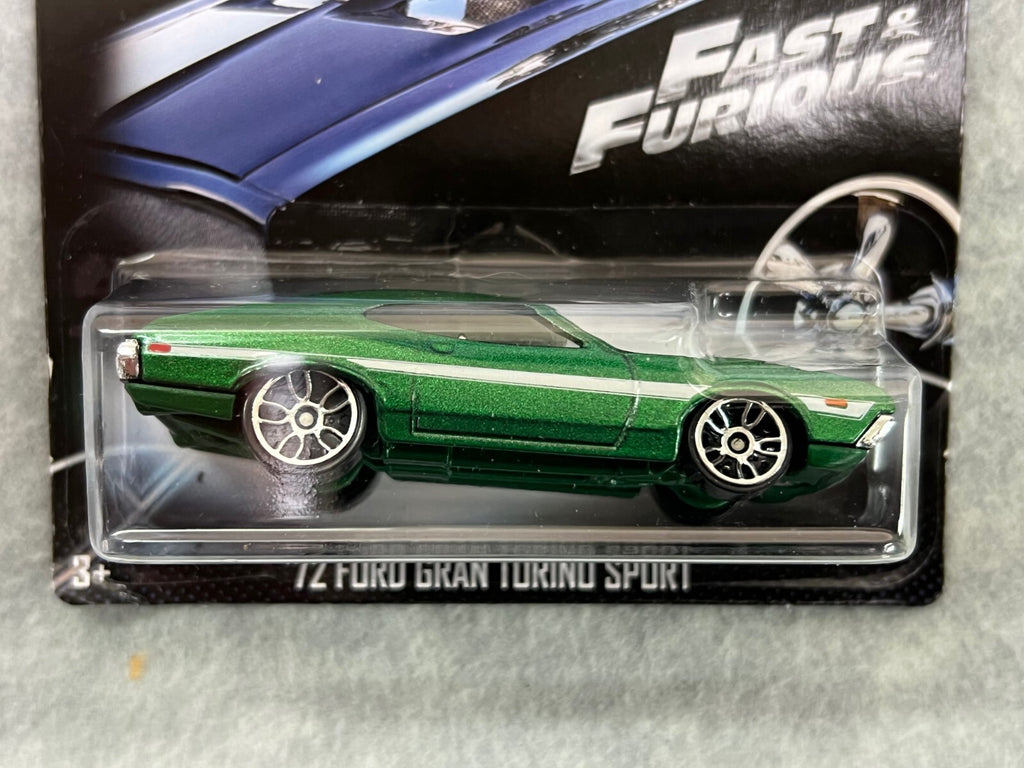 🇺🇸🇺🇸Hot Wheels Fast & Furious '72 Ford Grand Torino Sport Green HW24🇺🇸🇺🇸