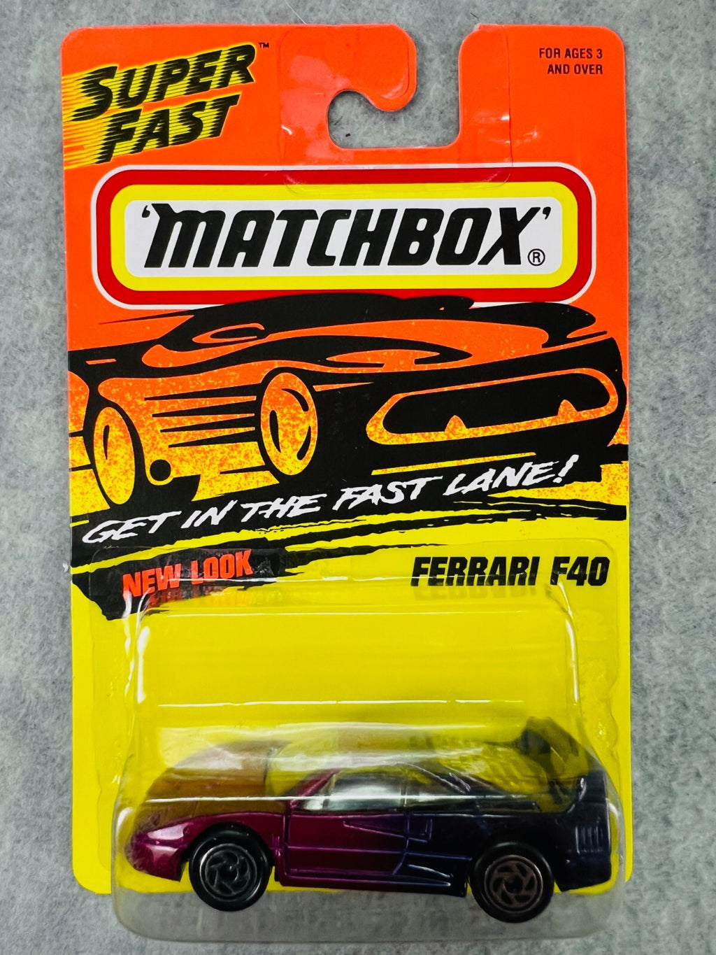 🇮🇹Matchbox Superfast NEW LOOK FERRARI F404 GET IN THE FAST LANE 1995 H23🇮🇹