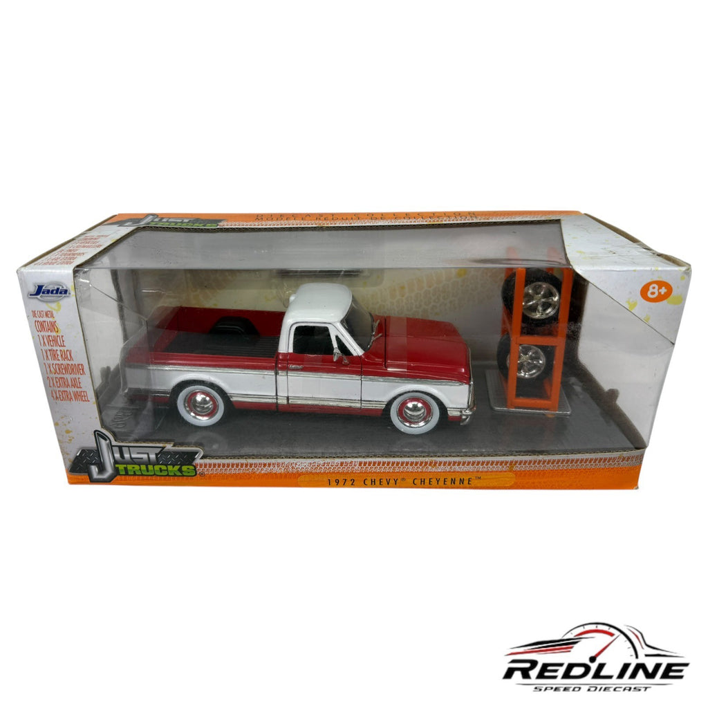 🇺🇸Jada Just Trucks 1972 Chevrolet Cheyenne Red/White 1:24🇺🇸