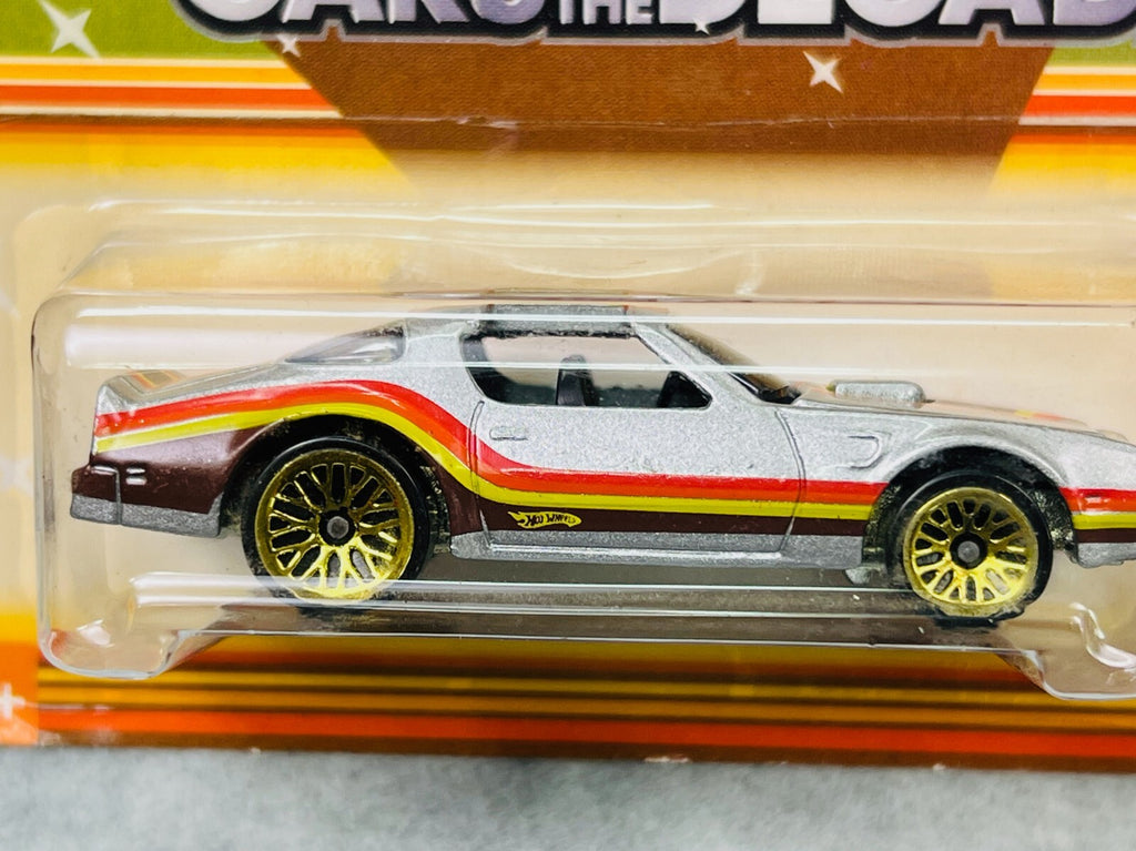🇺🇸🇺🇸🇺🇸 Hot Wheels 70s Cars of the Decades HOT BIRD Silver  H23🇺🇸🇺🇸🇺🇸