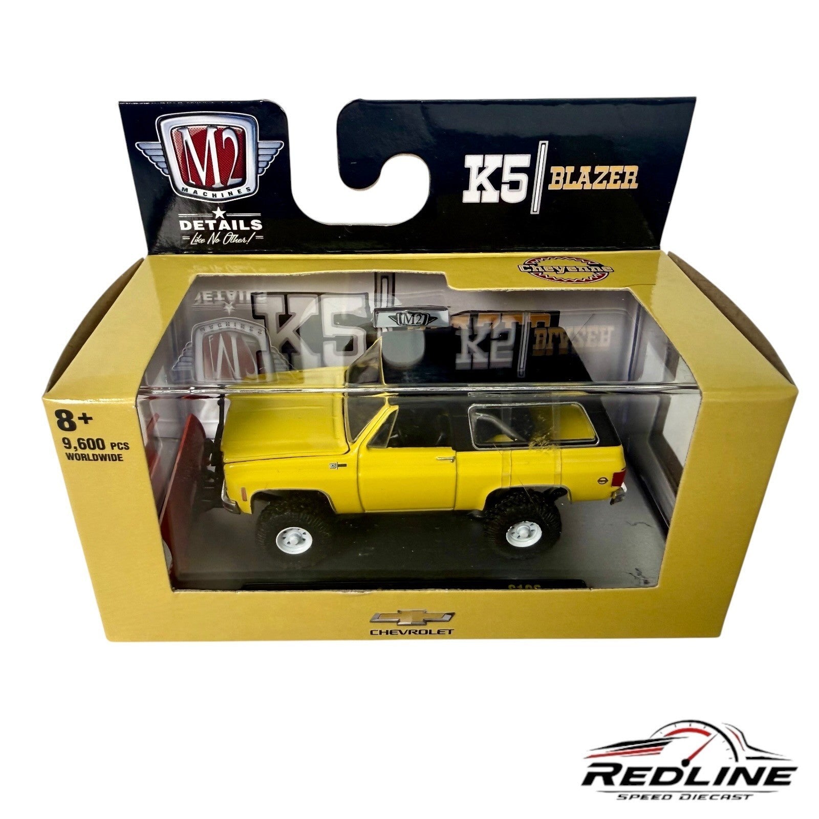 🇺🇸🇺🇸M2 Machines Chevrolet K5 Blazer Diecast Yellow 1:64 H15🇺🇸🇺🇸