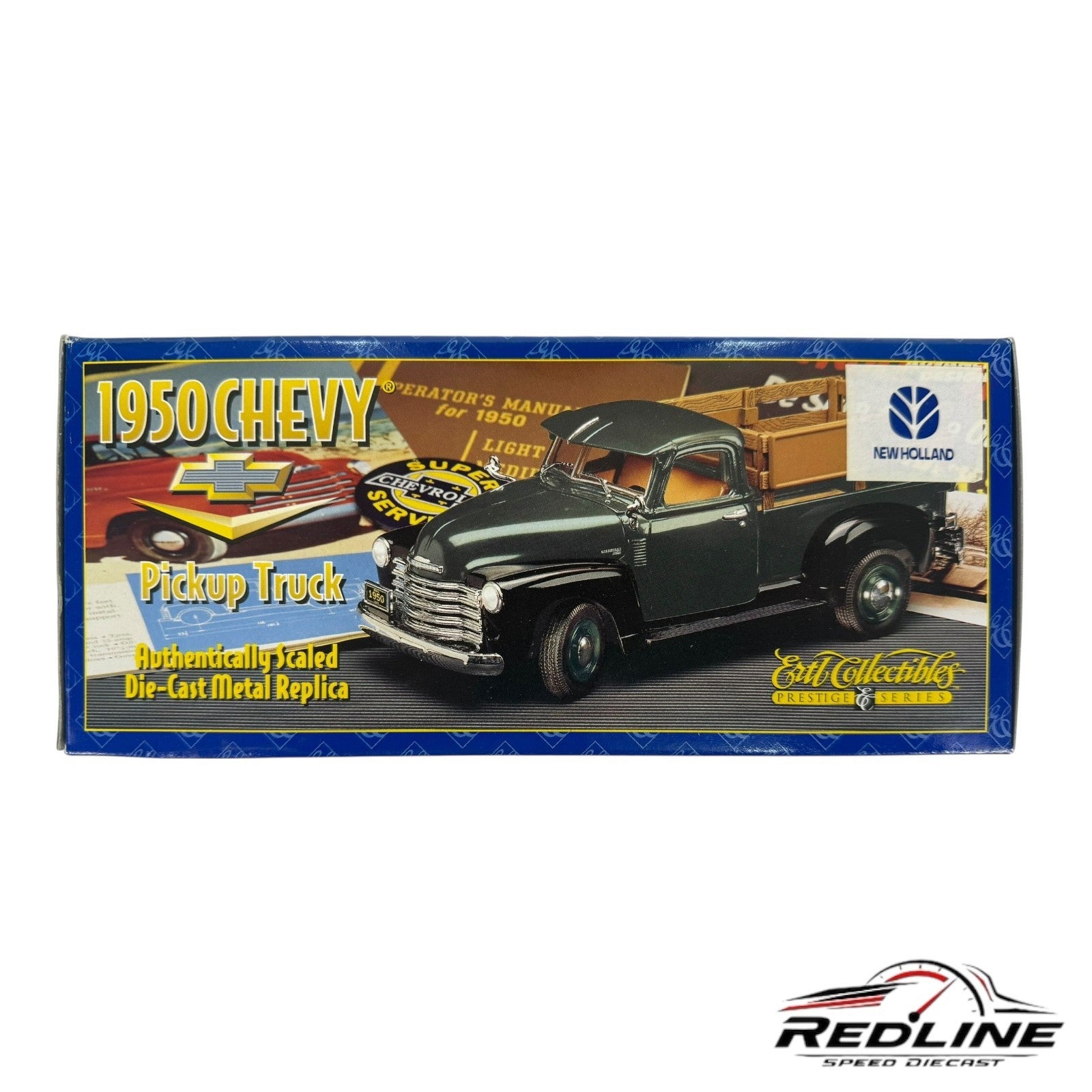 🔥Ertl Collectibles Prestige Series New Holland Die Cast  1950 Chevy Pickup C2🔥