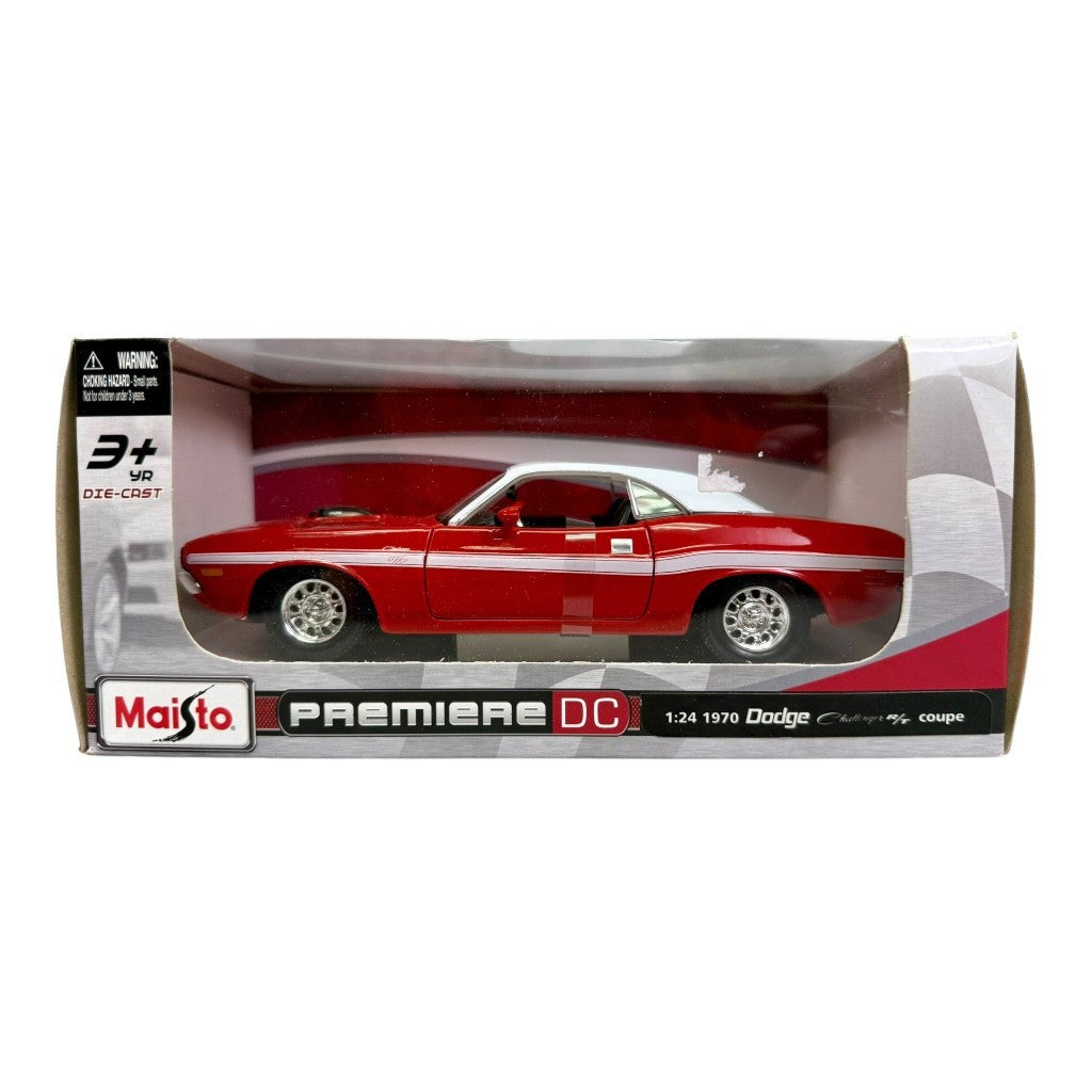 🇺🇸Maisto Premiere DC 1970 Dodge Challenger  R/T Coupe Die Cast 1:24🇺🇸