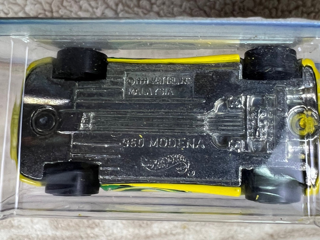 🇮🇹🇮🇹2004 HOT WHEELS YELLOW FERRARI 360 MODENA FERRARI HEAT 1/5 #128 HW06🇮🇹