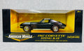 🇺🇸🇺🇸American Muscle 1967 CORVETTE STING RAY BLACK w/BLUE STRIPE 1:18🇺🇸🇺🇸