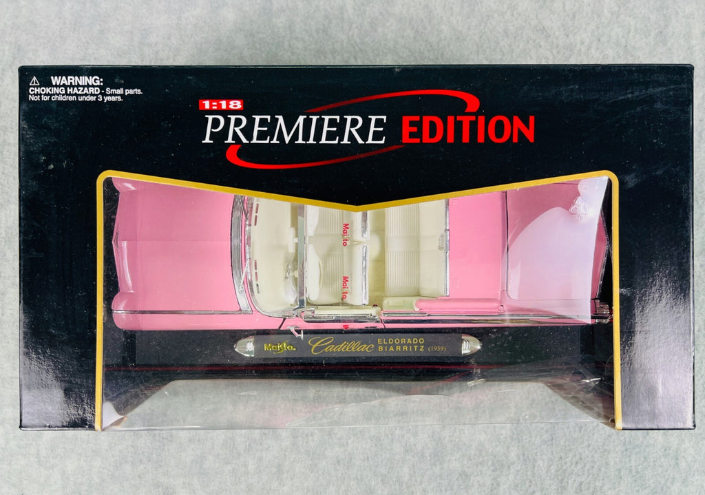 🇺🇸Maisto Premiere Edition Cadillac Eldorado Biarritz 1959 Pink 1/18 Scale🇺🇸
