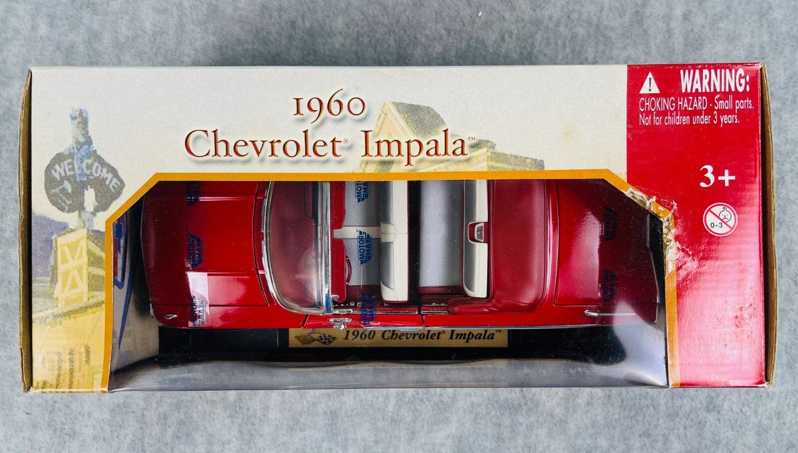 🇺🇸🇺🇸🇺🇸Motor Max 1960 Chevrolet Impala Convertible Red 1/18🇺🇸🇺🇸🇺🇸
