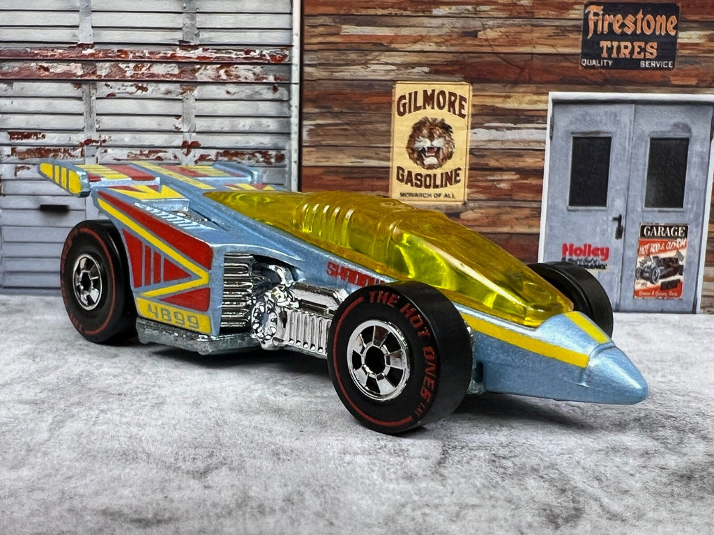 🔥🔥🔥Hot Wheels The Hot Ones Shadow Jet Chase  Silver Redline🔥🔥🔥