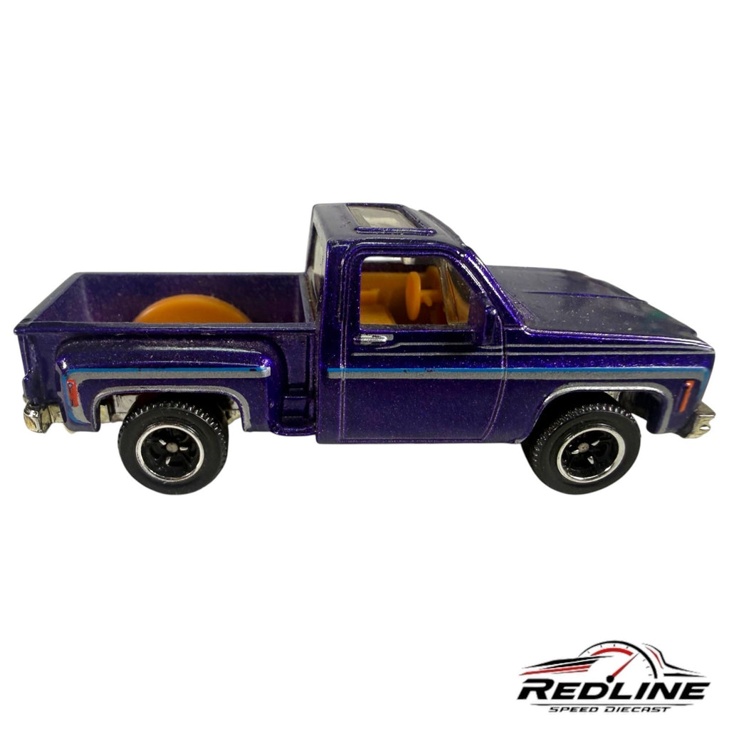 🇺🇸Matchbox 1975 Chevy Stepside Pickup Purple LOOSE 1:64 C17🇺🇸