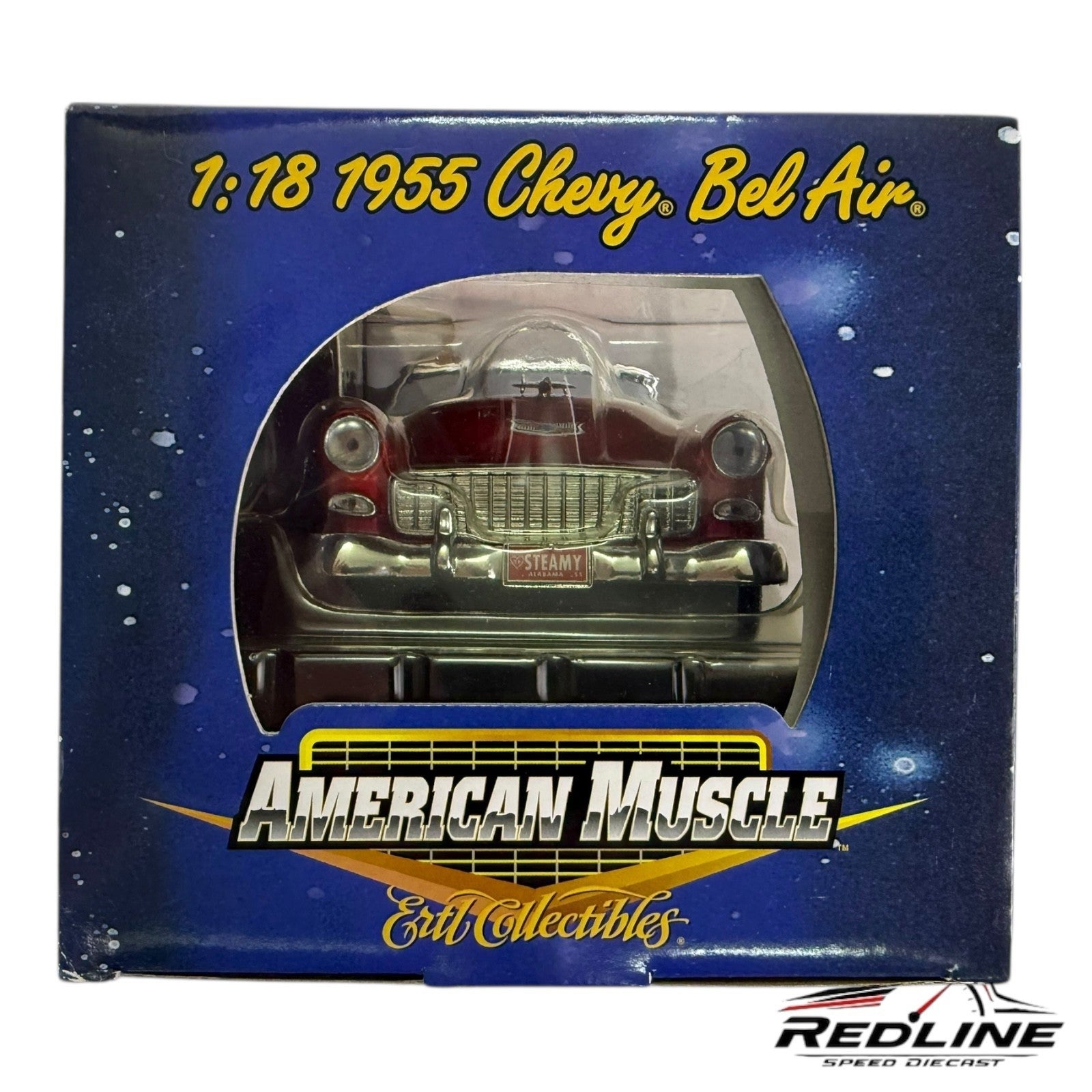 🇺🇸🇺🇸 Ertl American Muscle 1955 Chevy Bel Air Steamy Windows 1:18 C3🇺🇸🇺🇸