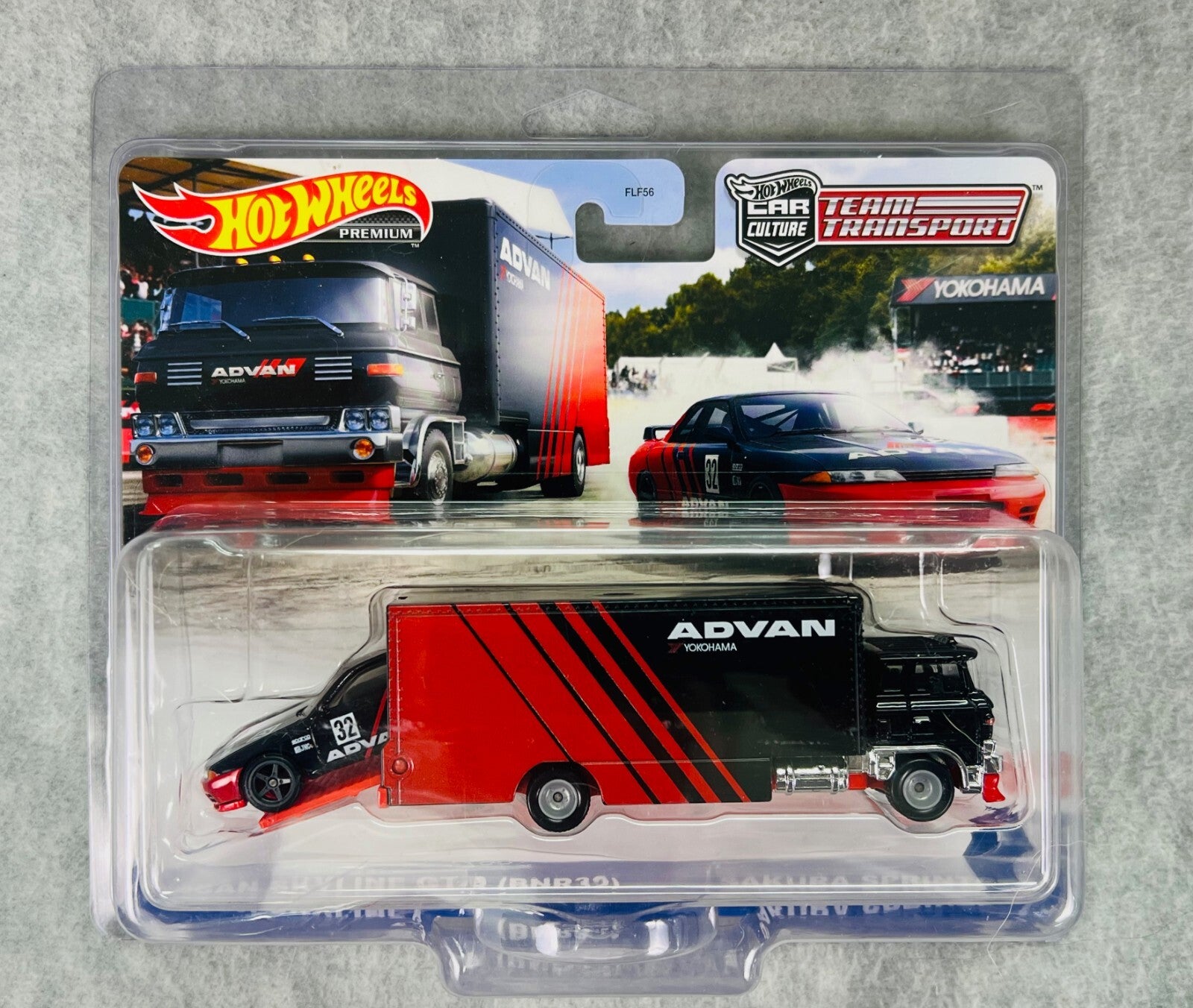 🏁Hot Wheels Team Transport Nissan Skyline GT-R GTR R32 Sakura Sprinter Advan 🏁