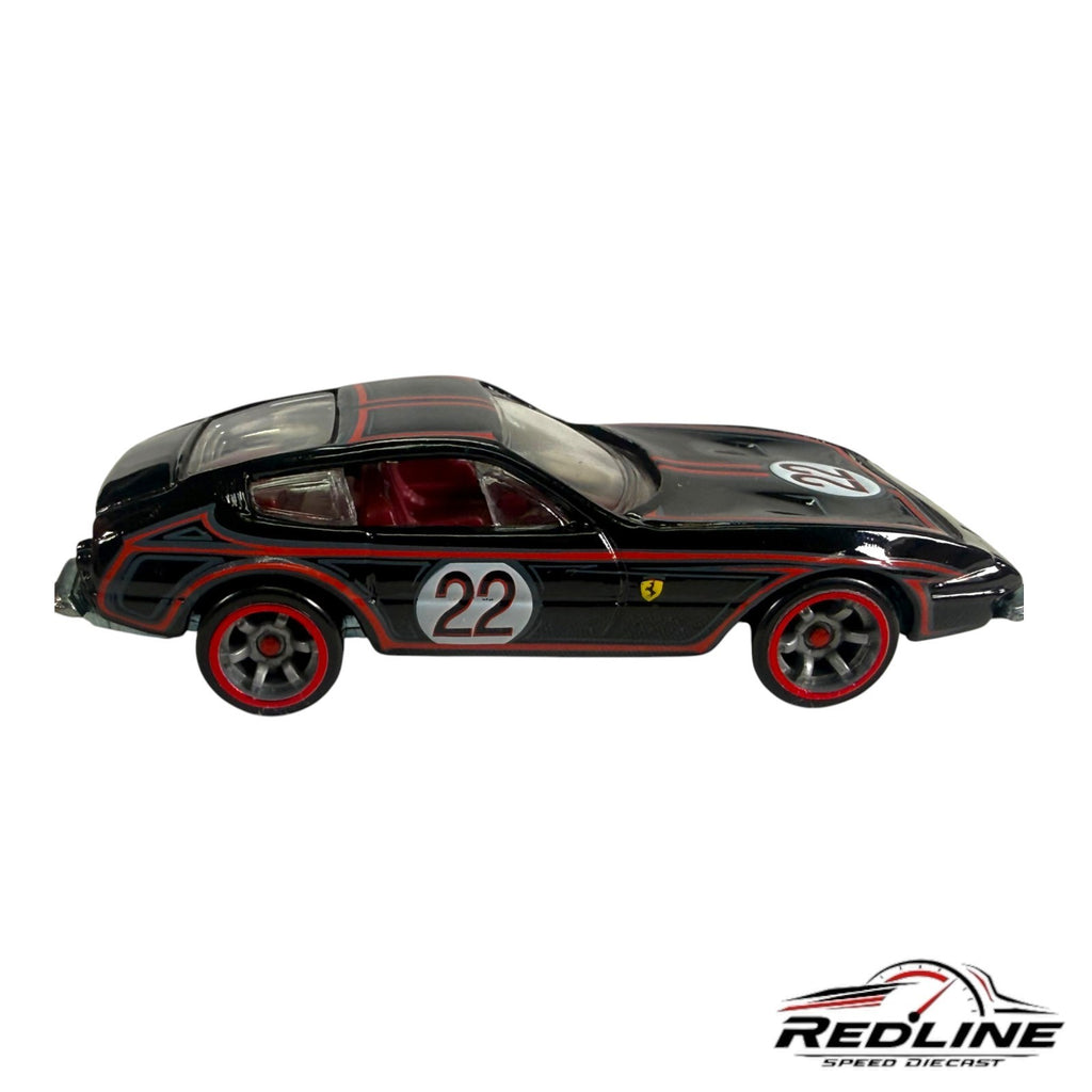 🇮🇹🇮🇹Hot Wheels Ferrari Racer 365 GTB4 Black #22  LOOSE C6🇮🇹🇮🇹