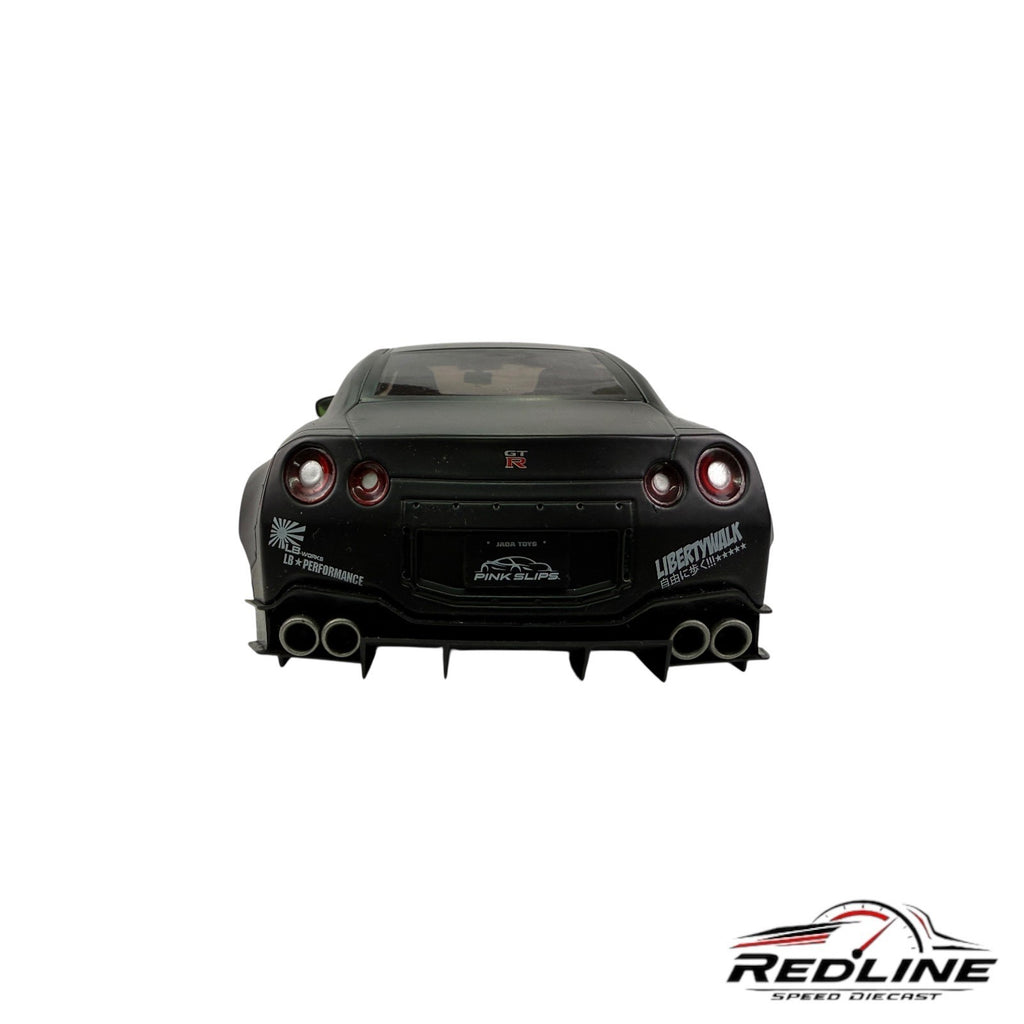 🎌JADA NISSAN GT-R (R35) LIBERTY WALK 2.0 RHD GREEN & BLACK 1/18 L2🎌