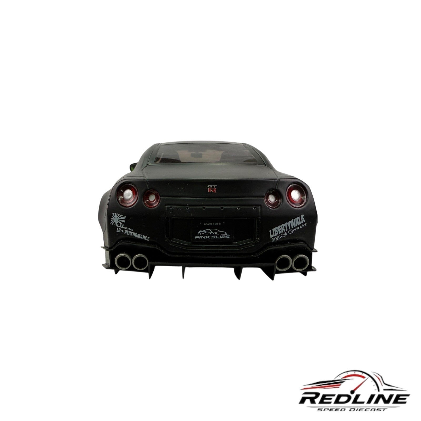 🎌JADA NISSAN GT-R (R35) LIBERTY WALK 2.0 RHD GREEN & BLACK 1/18 L2🎌