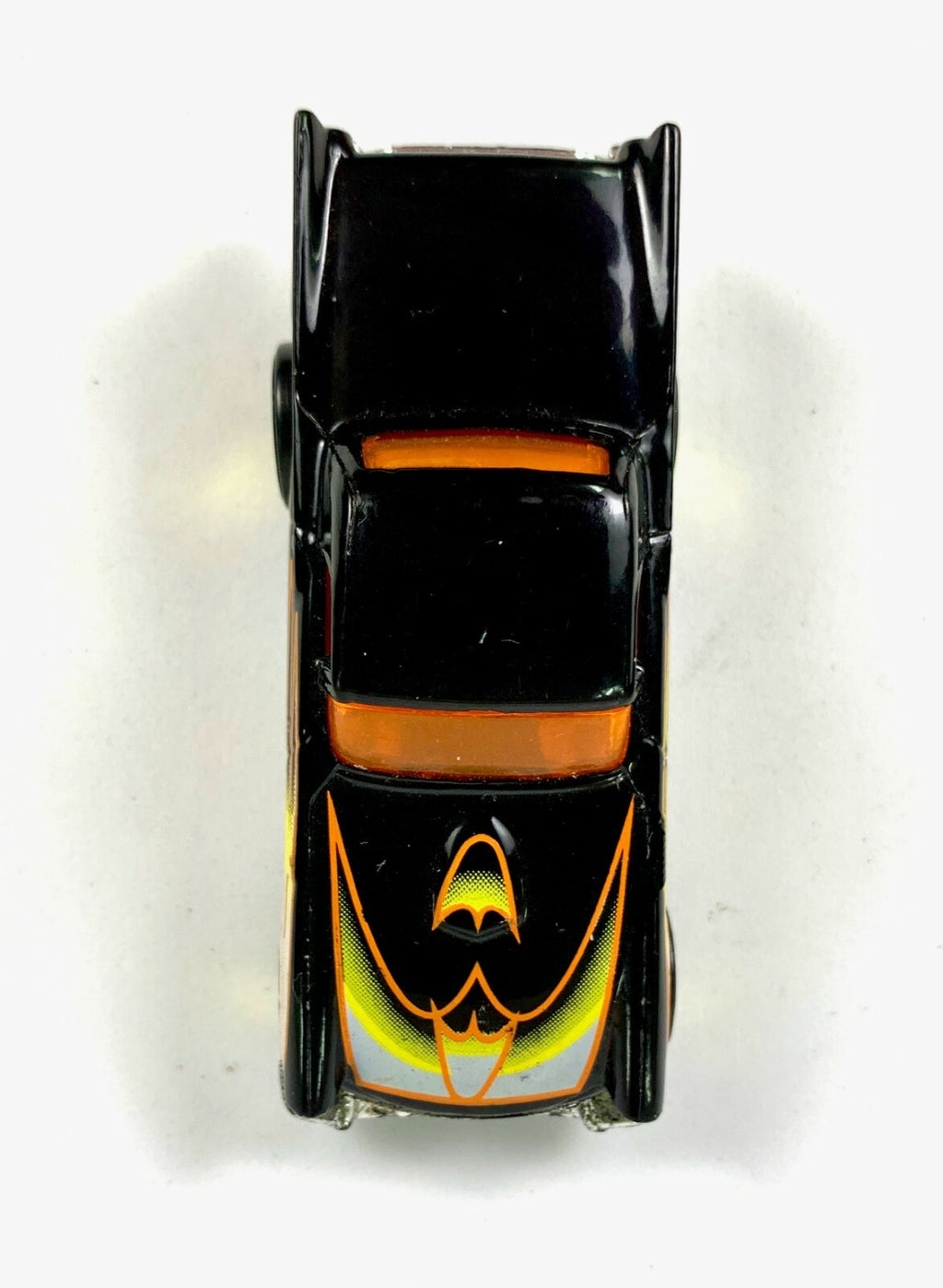 1977 Hotwheels Thailand 57 T-BIRD Rare Black W/ Yellow Flames LOOSE DIECAST 1/64