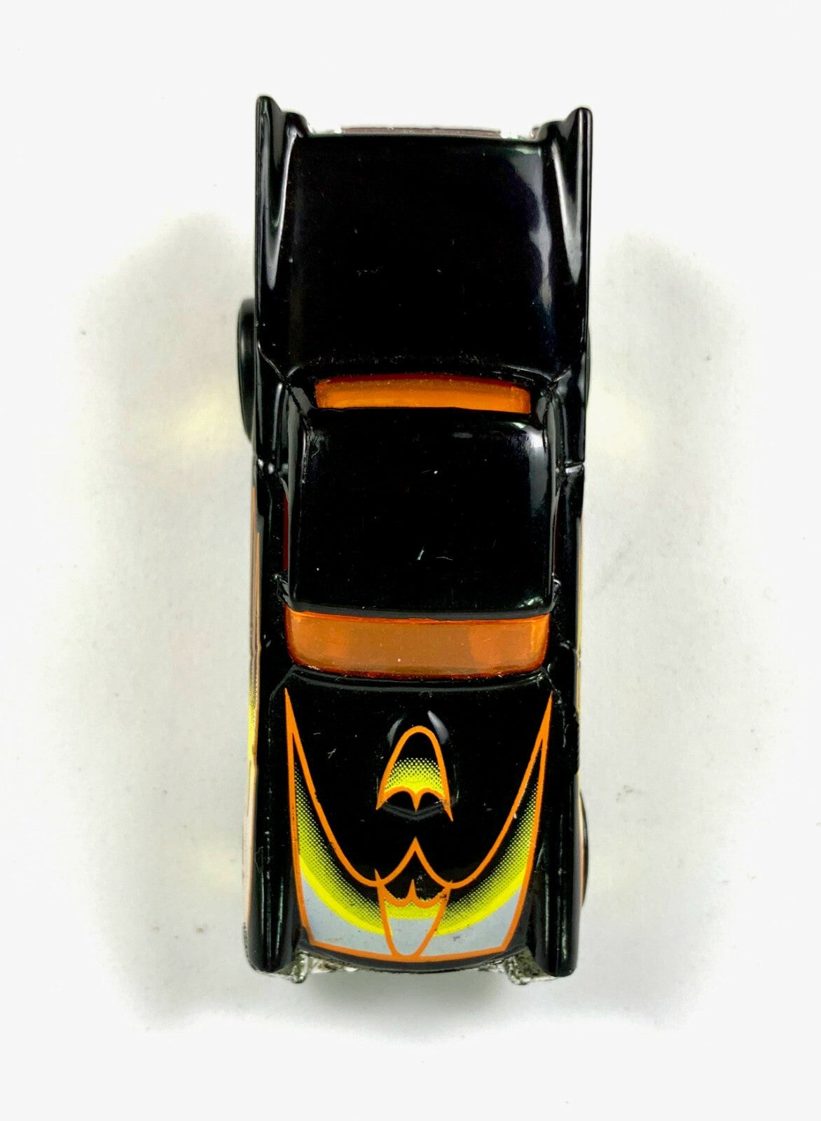 1977 Hotwheels Thailand 57 T-BIRD Rare Black W/ Yellow Flames LOOSE DIECAST 1/64