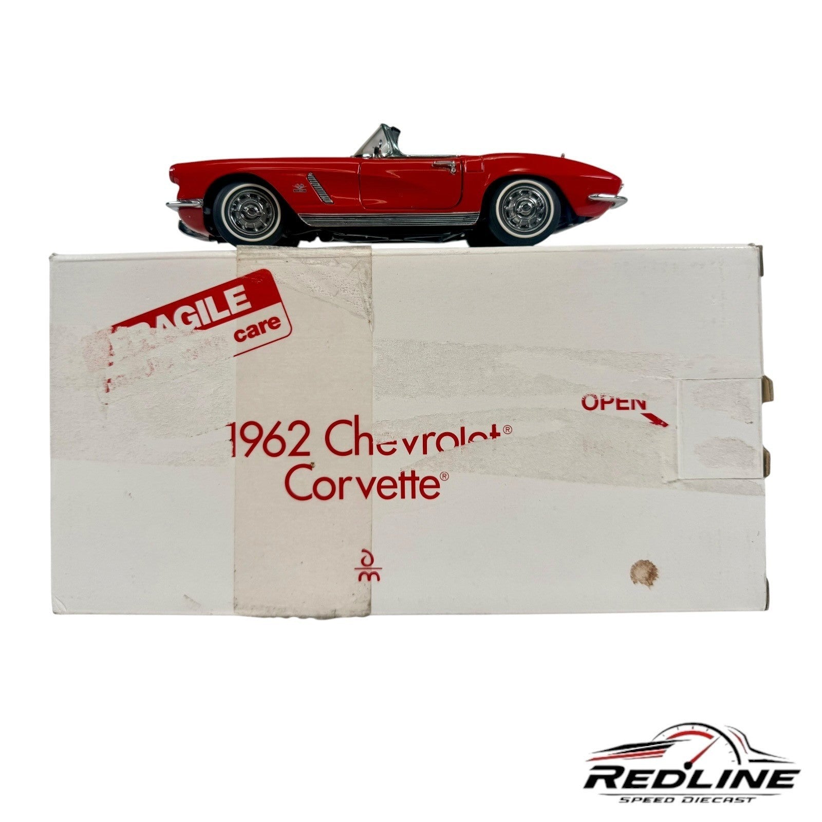 🇺🇸Danbury Mint 1962 Chevrolet Corvette Red 1:24 C2🇺🇸