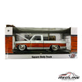 🇺🇸M2 Machines 1973 Chevrolet Cheyenne 10 Square Body Truck White R102 1:24🇺🇸