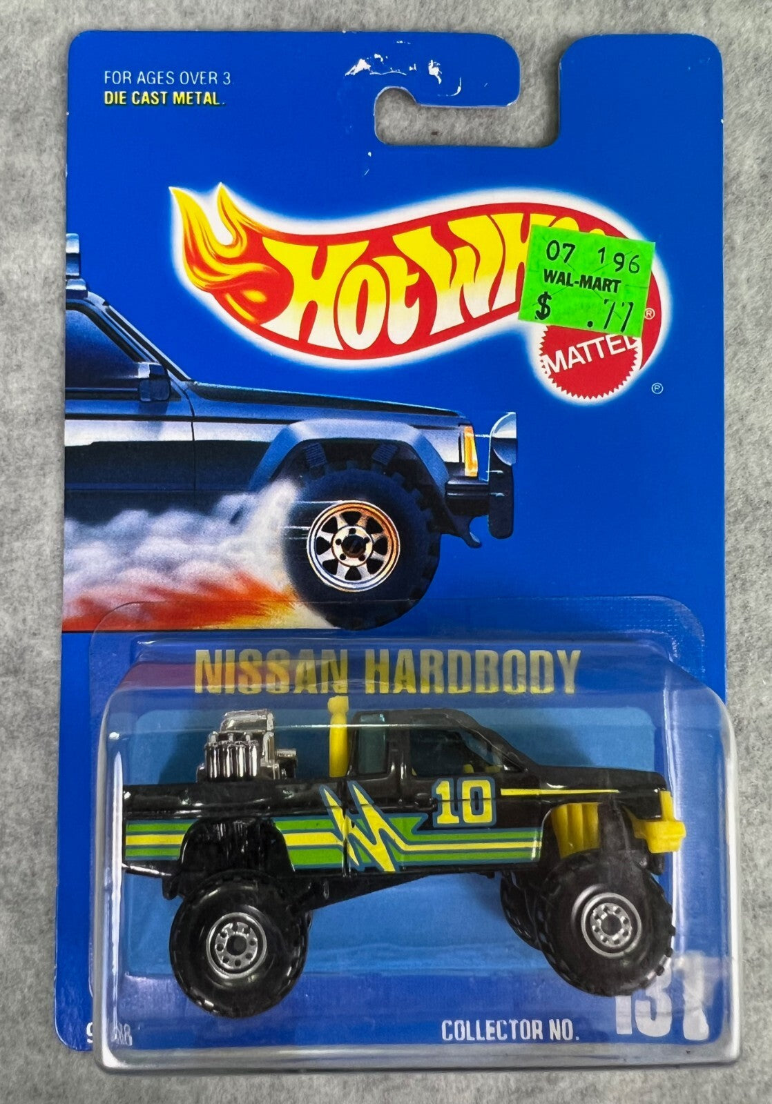 🔥🔥Hotwheels Nissan Hardbody 4x4 Pickup Truck Black BCT Wheel Variation H21🔥🔥