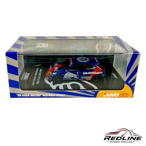 🎌INNO64 Honda Civic Type-R EK9 JDM No Good Racing Red Bull Livery H36🎌