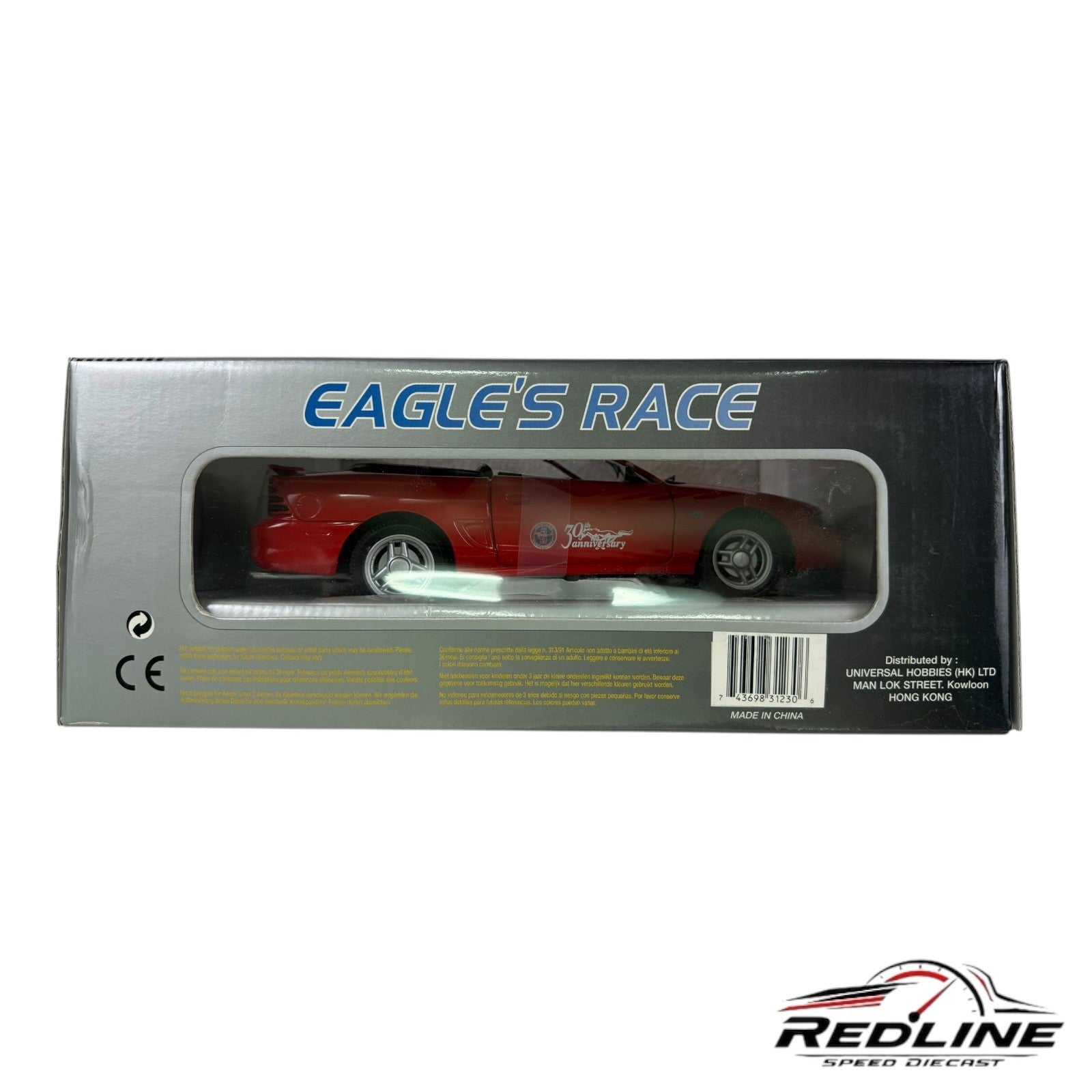🐎Eagle's Race '94 Ford Mustang GT 30th Anniversary Limited Edition Red 1:18 C1