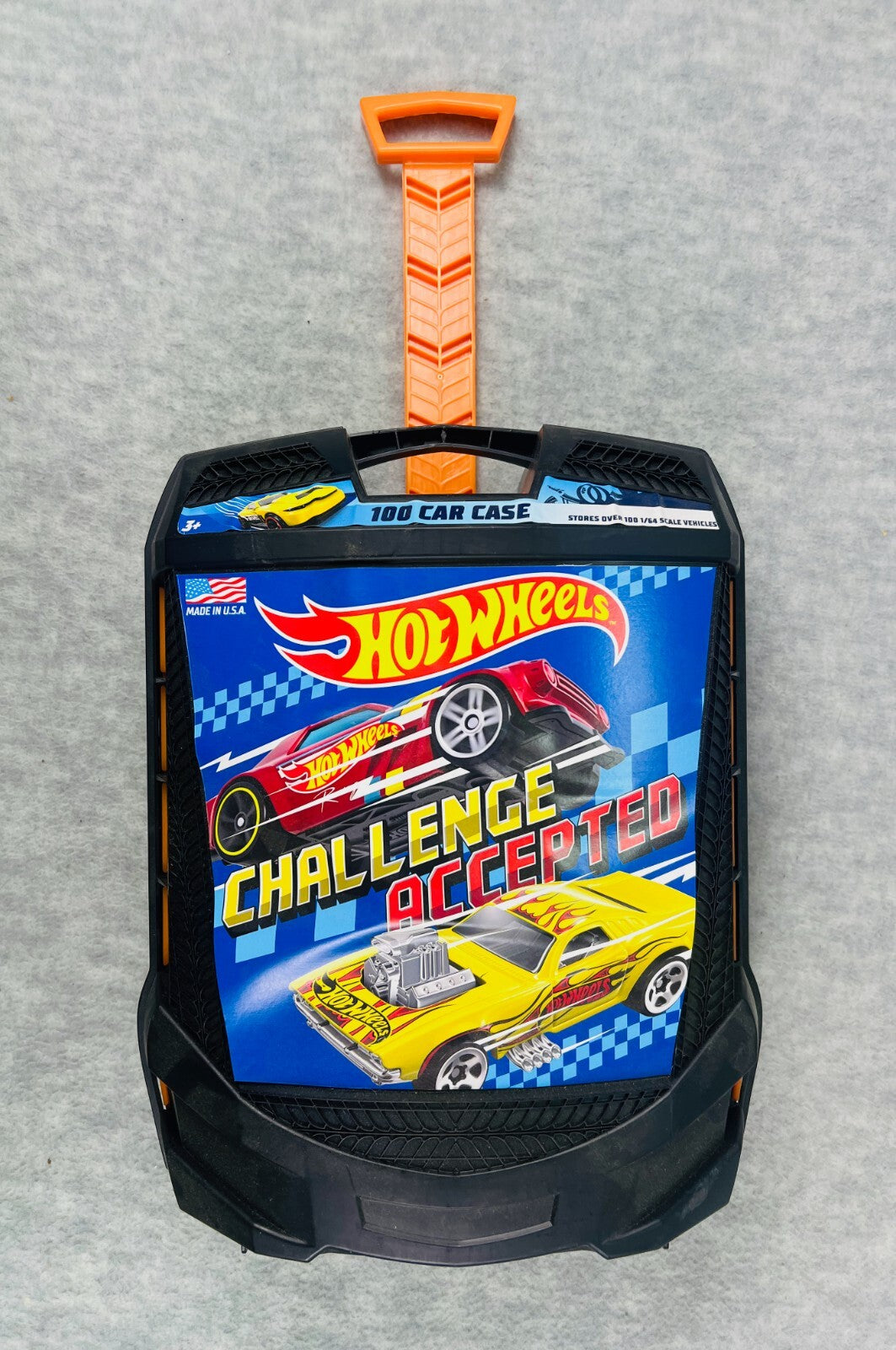 🇺🇸🇺🇸Hot Wheels Challenge Accepted 100 Plastic Car Carrying Case🇺🇸🇺🇸
