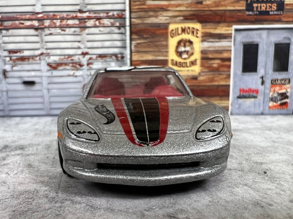 🇺🇸🇺🇸🇺🇸Mattel Hot Wheels C6 Corvette Car #55 Silver LOOSE C8🇺🇸🇺🇸🇺🇸