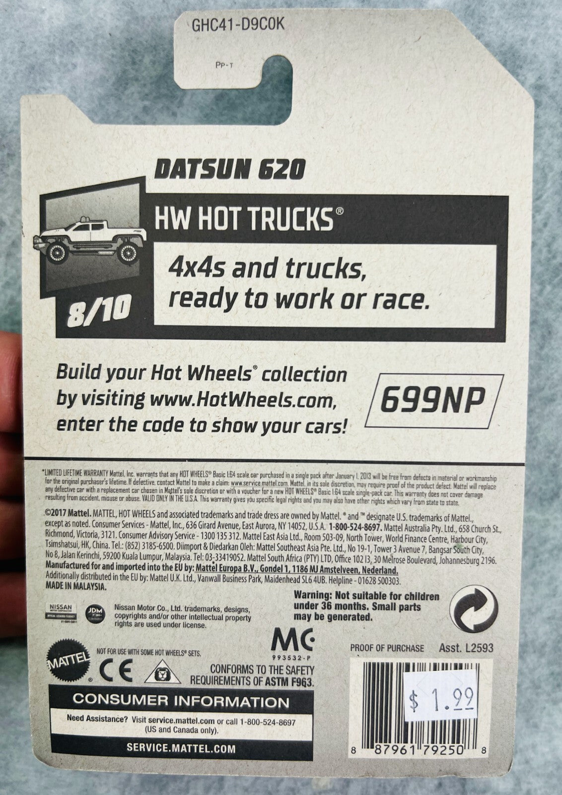 🎌🎌🎌Hot Wheels HW Hot Trucks Datsun 620 Red HW25🎌🎌🎌
