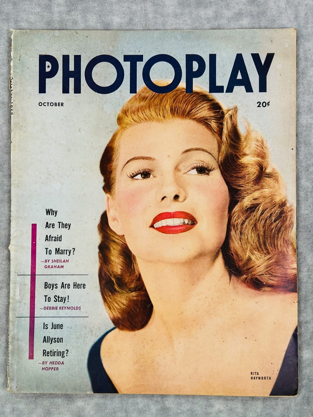 🍿PHOTOPLAY OCT 1952 Rita Hayworth, Lana Turner, Clark Gable, Farly Granger🍿
