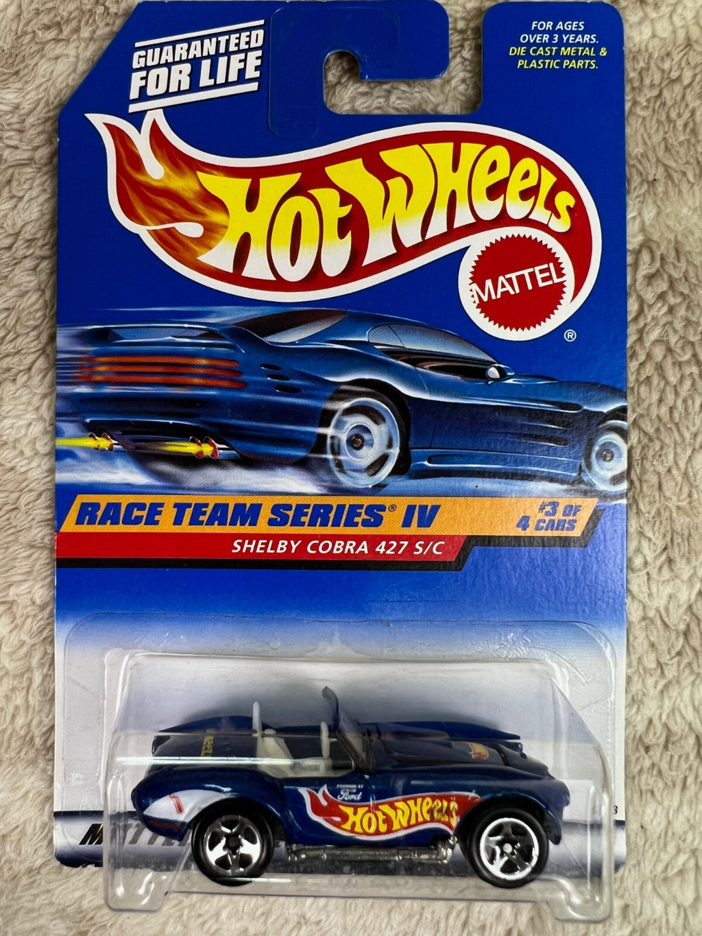 🏁🏁🏁Hot Wheels Race Team Series IV Shelby Cobra 427 S/C HW18🏁🏁🏁
