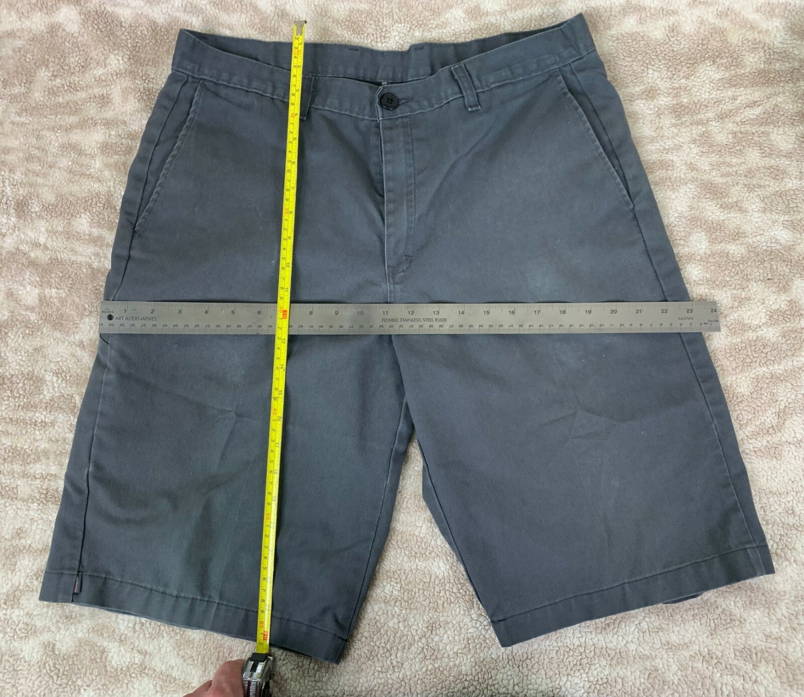 🩳🩳🩳🩳🩳🩳🩳🩳 Dickies Ripstop Regular Fit Grey Gray size 36 Used🩳🩳🩳🩳🩳🩳