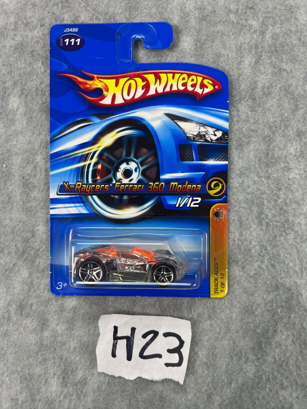 🇮🇹Hot Wheels 2005 First Editions X-Raycers Ferrari 360 Modena TRACK ACES H23
