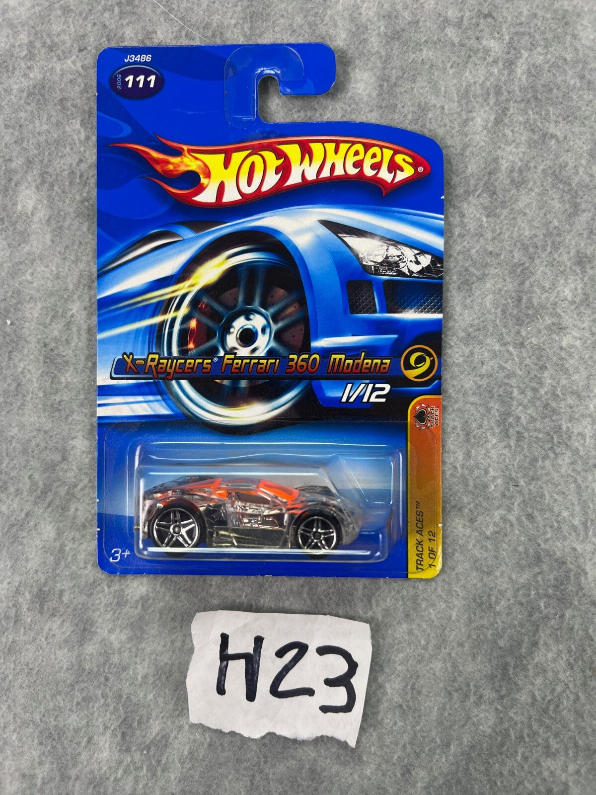 🇮🇹Hot Wheels 2005 First Editions X-Raycers Ferrari 360 Modena TRACK ACES H23
