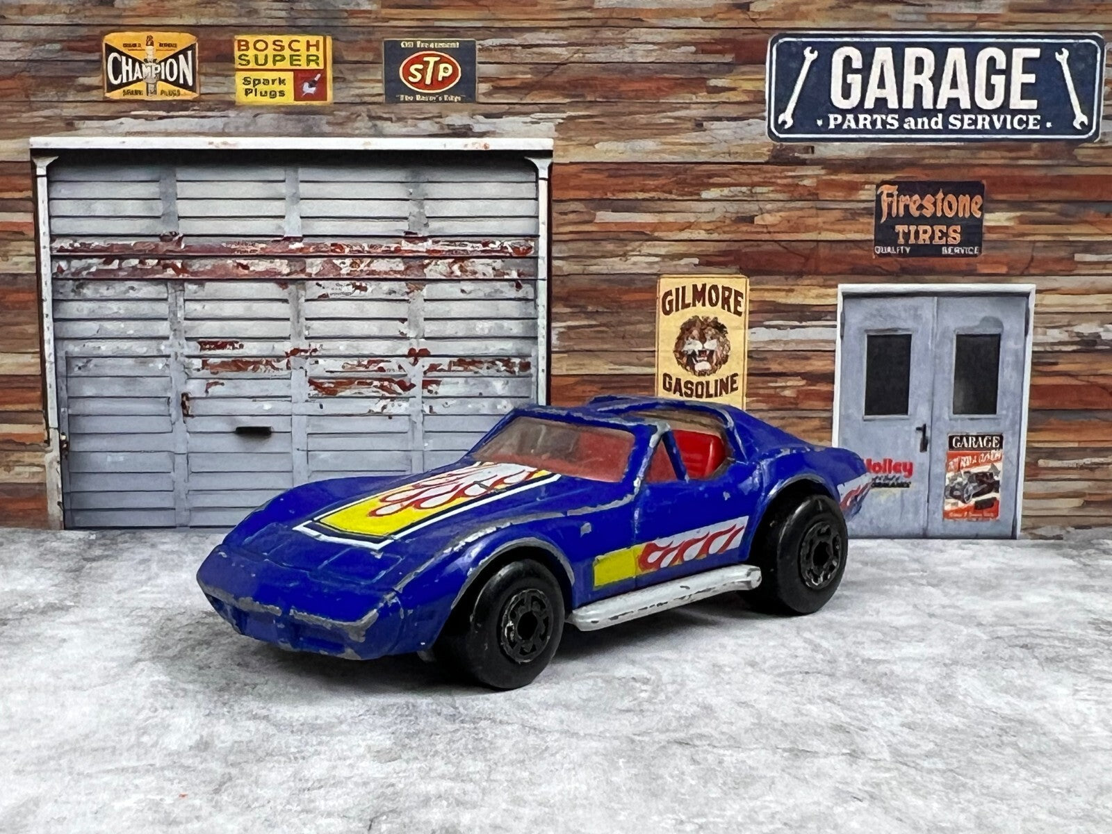 🇺🇸🇺🇸Matchbox Superfast 1979 Blue Chevrolet Corvette Made in Macau C3🇺🇸🇺🇸