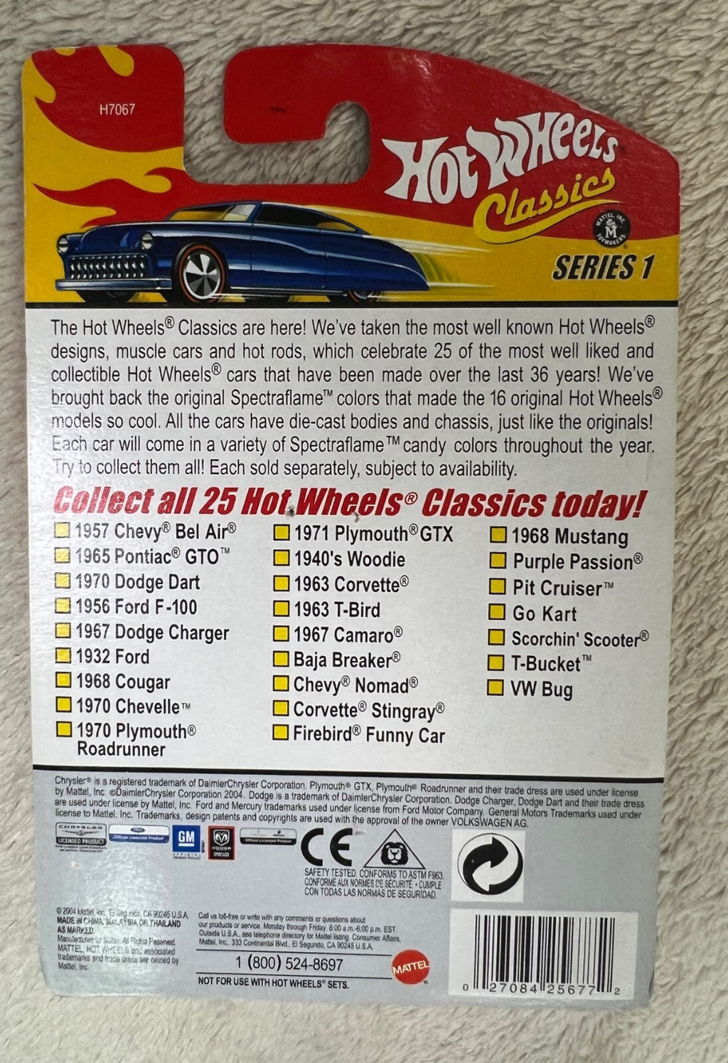 🔥🔥🔥🔥Hot Wheels Classics Series 1 1965 Pontiac GTO 1/64 Scale HW13🔥🔥🔥🔥