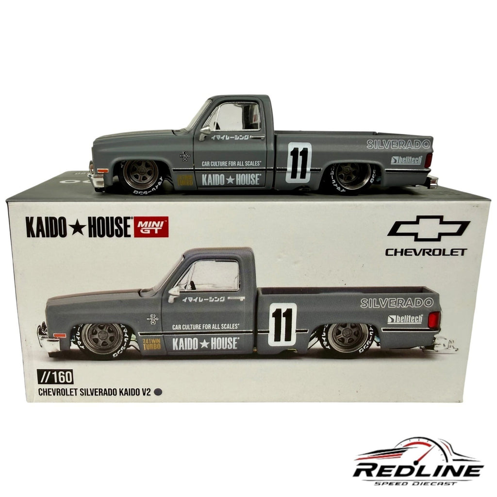🇺🇸Kaido House Chevrolet Silverado Kaido V2 KHMG160 Opened 1:64🇺🇸