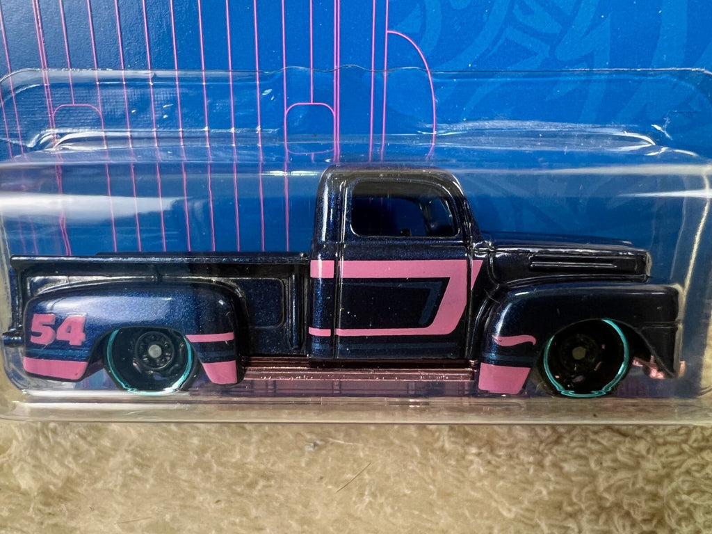 🔥🔥🔥🔥Hot Wheels  Blue And Pink 49 Ford F1 1:64 HW19🔥🔥🔥🔥