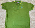 VTG Green Bay Packers Reebok NFL Proline Embroidered Polo Golf Shirt XL Green