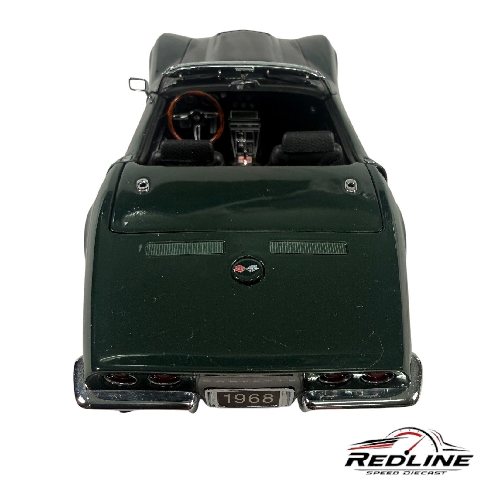 🇺🇸Danbury Mint 1968 Chevrolet Corvette Green 1:24 D1🇺🇸
