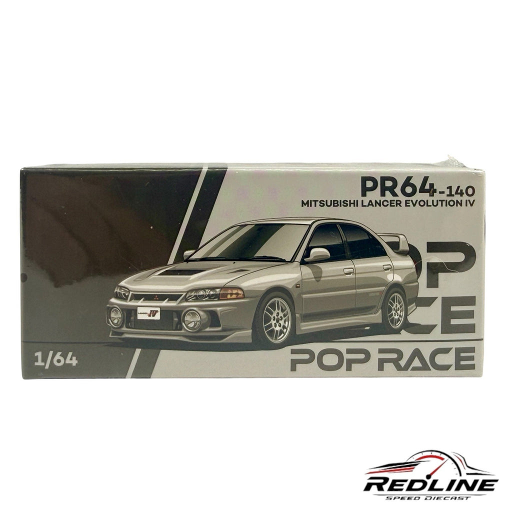 🎌🎌POPRACE Mitsubishi Lancer Evolution IV 1:64 Sealed H15🎌🎌