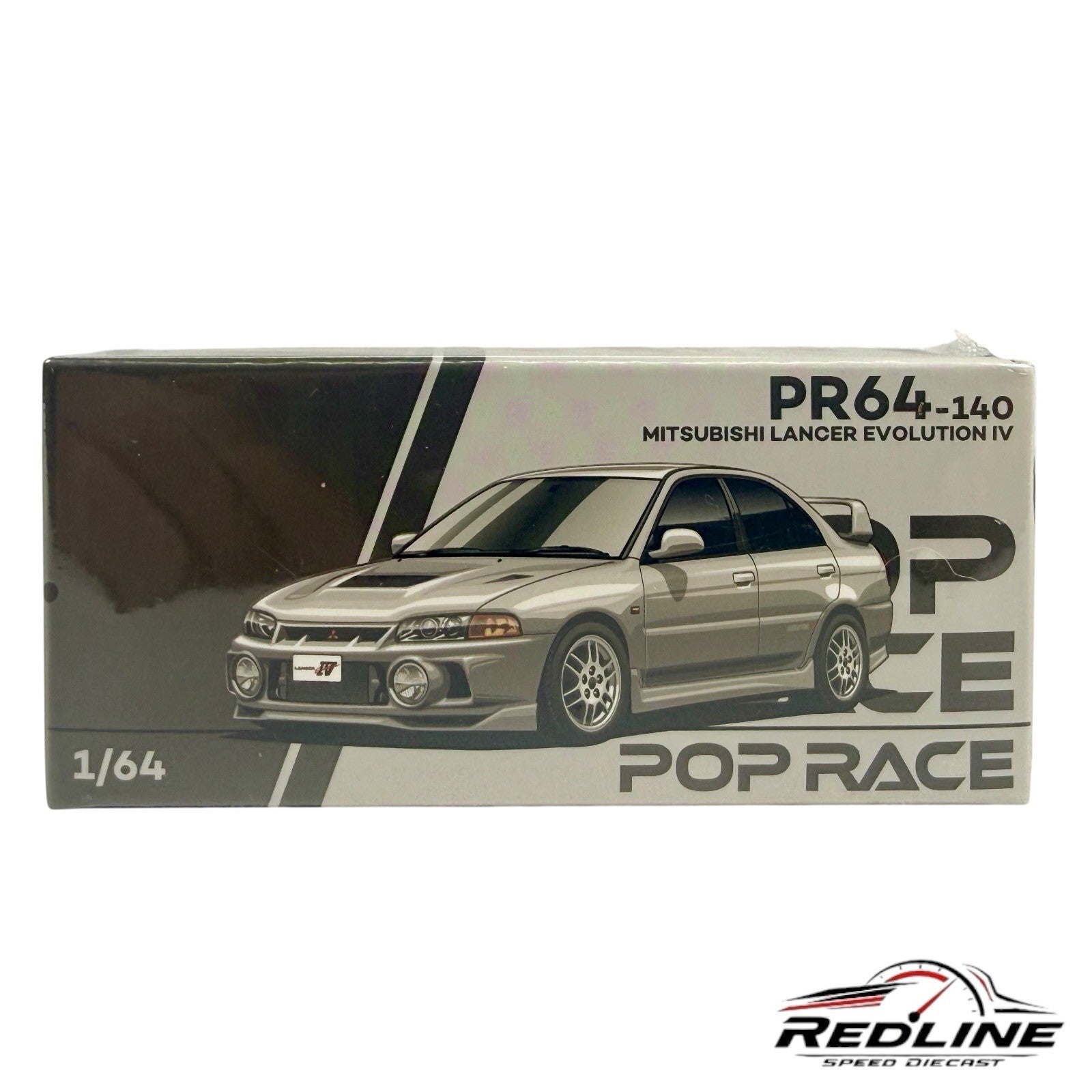 🎌🎌POPRACE Mitsubishi Lancer Evolution IV 1:64 Sealed H15🎌🎌
